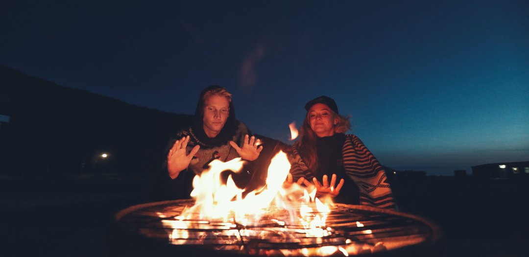 Campfire Thorsmork Iceland